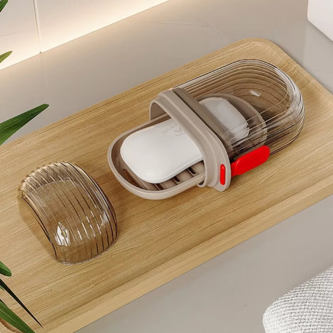 Jabonera de viaje lujo antigoteo