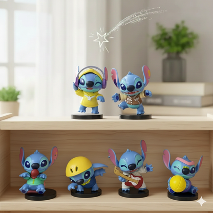 Figuras coleccionables Stitch x 6