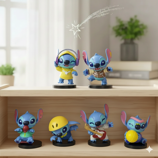 Figuras coleccionables Stitch x 6